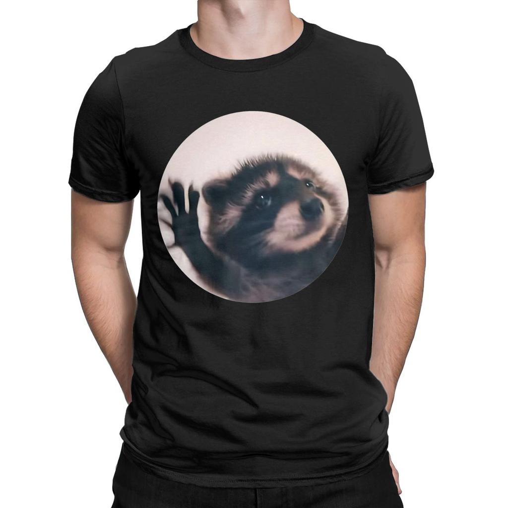 T-shirts Raton Laveur Pedro Hommes Super T-shirts en Coton Col Rond Manches Courtes Nouveauté Vêtements