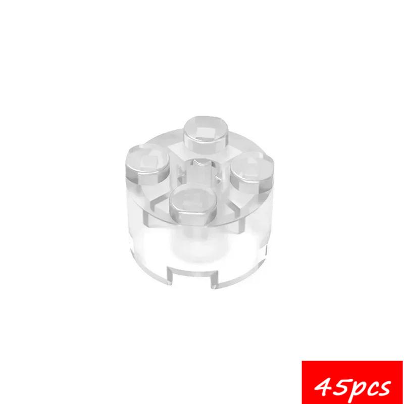 45PCS High-Tech Assemble Particle 6143 6116 39223 3941 2x2 Cylindrical Building Blocks Kit Part Idea DIY Toys For Children Gifts