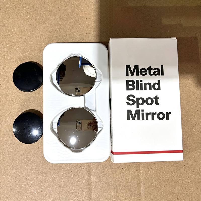 1 Set 5cm Universal Car 360 Blind Spot Side Mirror Stick On Glass Adjustable Safety Lens Security Protection Car Accessories