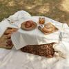 Picnic Mat Wind Cotton and Linen Mat Outdoor Portable Picnic Cloth Pastoral Japanese Outing Spring Outing Picnic Floor Mat