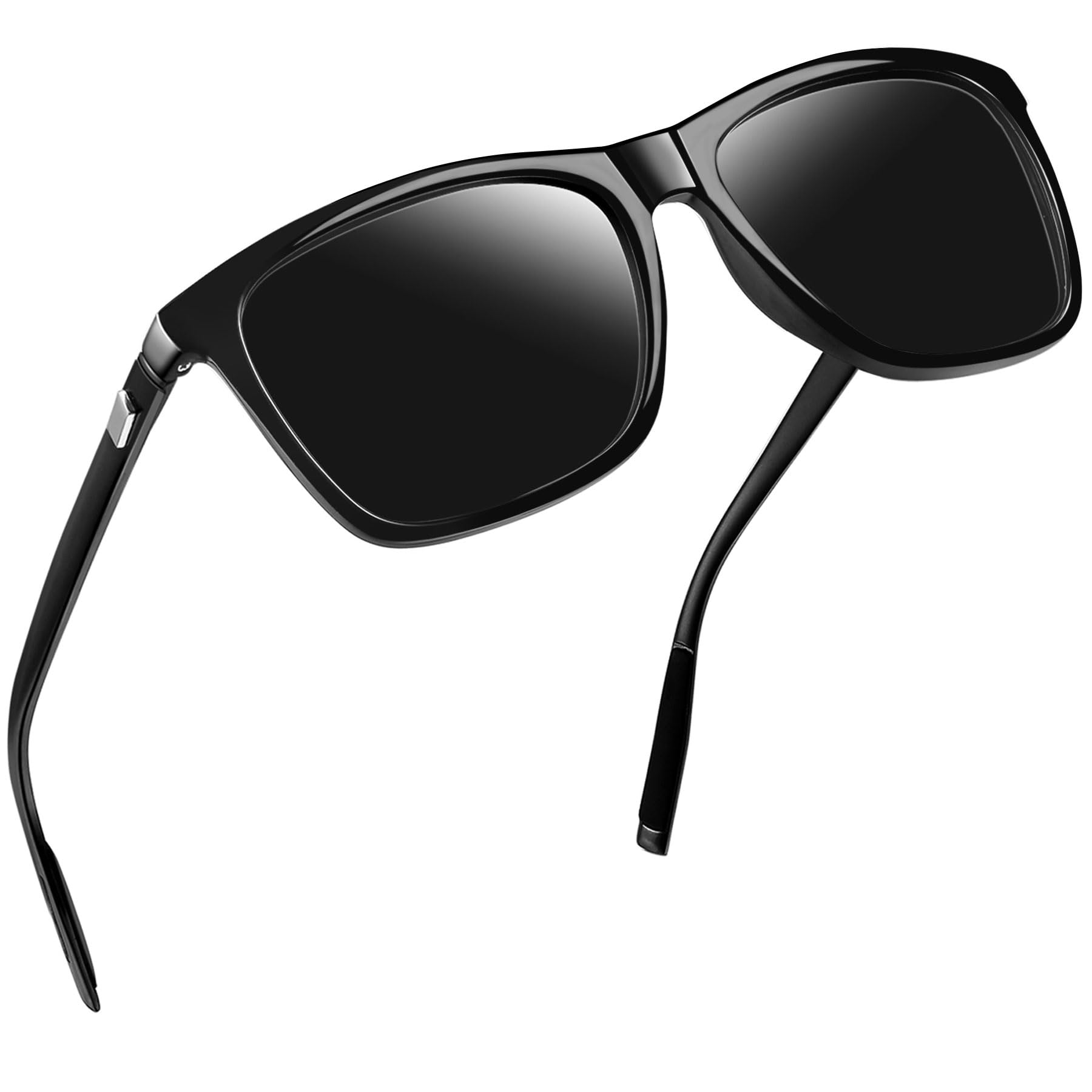 [Joopin] Polarized Sunglasses for Men and Women, Retro Style, UV Protection, Classic, Ultralight, AL-MG Alloy, Sports Sunglasses for Fishing,