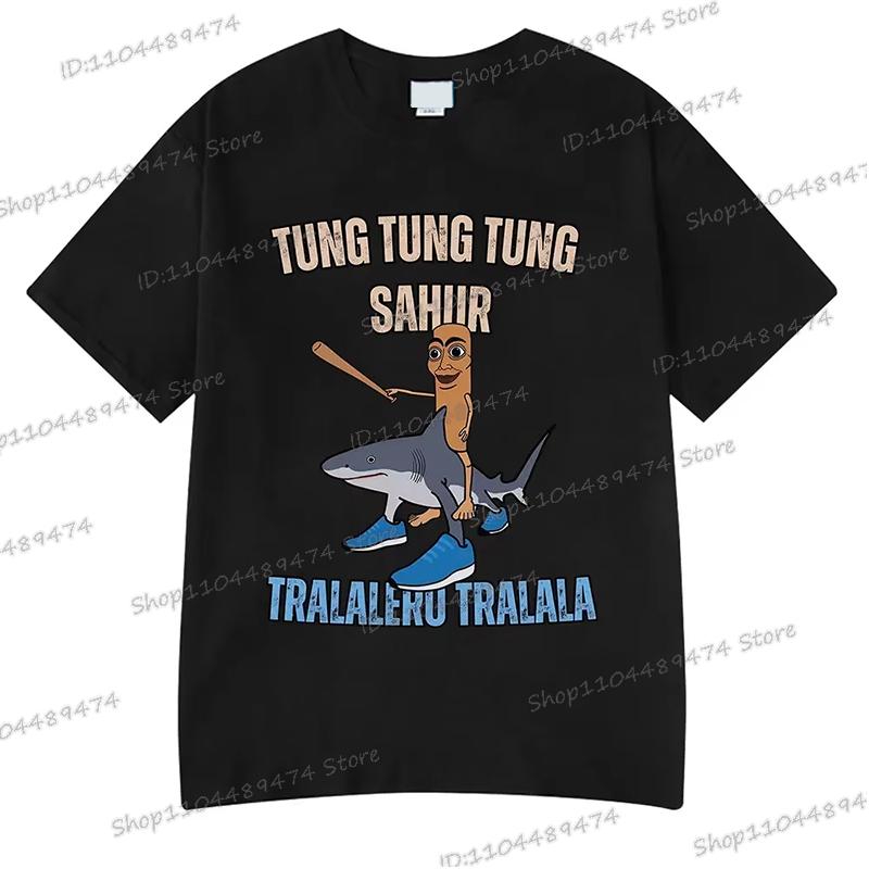

Итальянский Маразм Смешная Мем Футболка Мужская Женская Тунг Тунг Тунг Сахур Тралалеро Тралала Y2K Топы Футболки Мода Homme Camiseta 3XL
