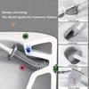 Black Silicone Toilet Brush 360 Flexible Head Wall Mounted Quick Dry Holder Long Handle Deep Cleaning Small Bathrooms Anti Bacte