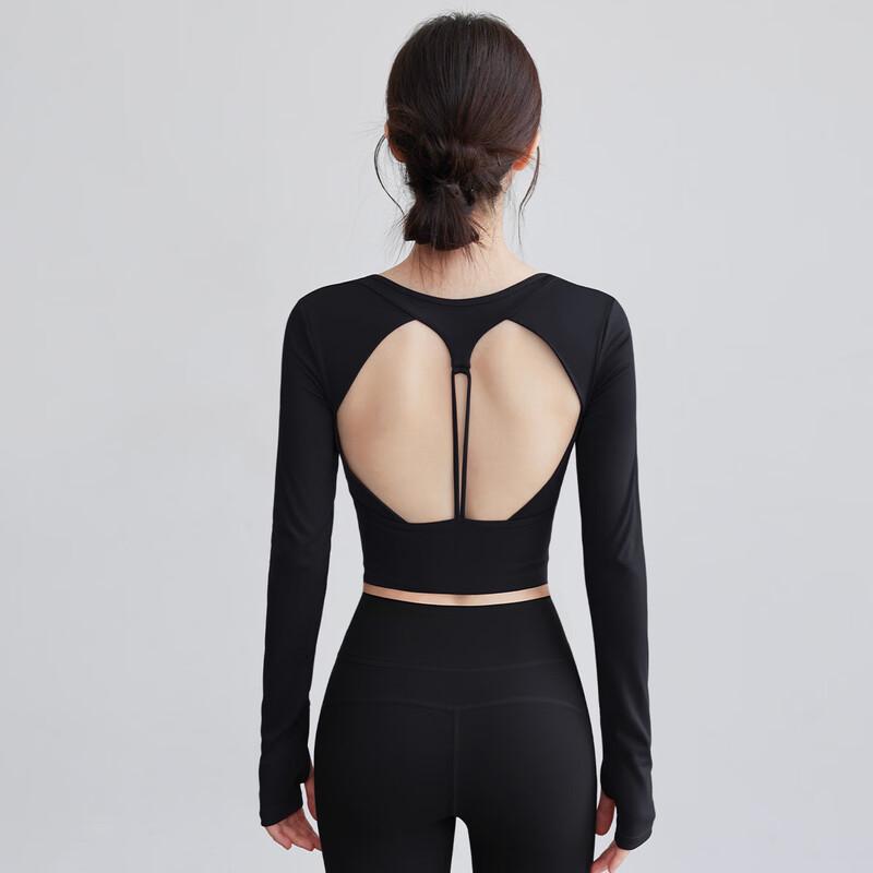 Youyou Premium Backless Long-Sleeve Yoga & Dance Top