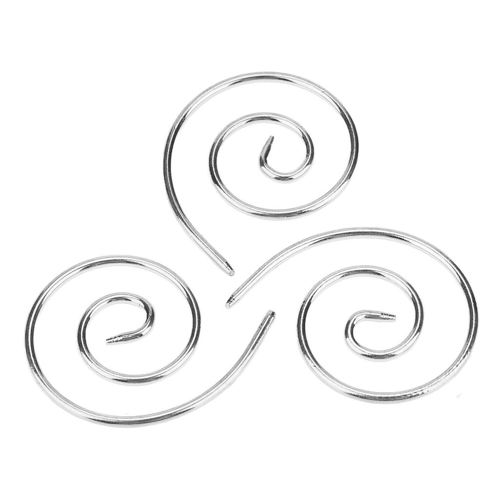 3Pcs Spiral Cable Knitting Needle Lightweight Convenient Stainless Steel Household Knitting Needle for   Scarves Shawls Hats