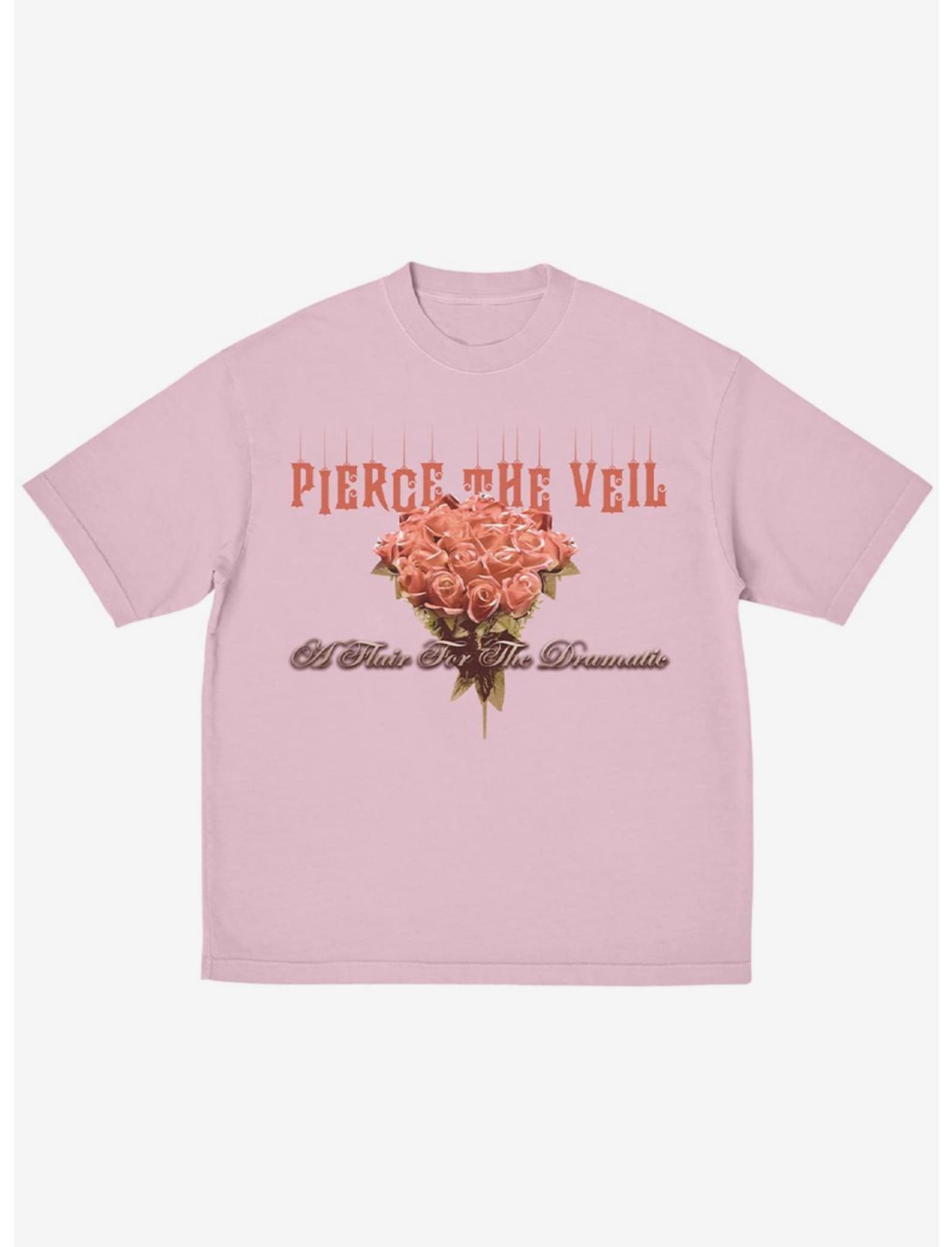 Pierce The Veil Pink Rose Bouquet T-Shirt L