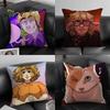 1pc Blueycapsules Pillow Case Square Bedroom Sofa Leisure Comfort Cushion Car Living Room Home Decoration
