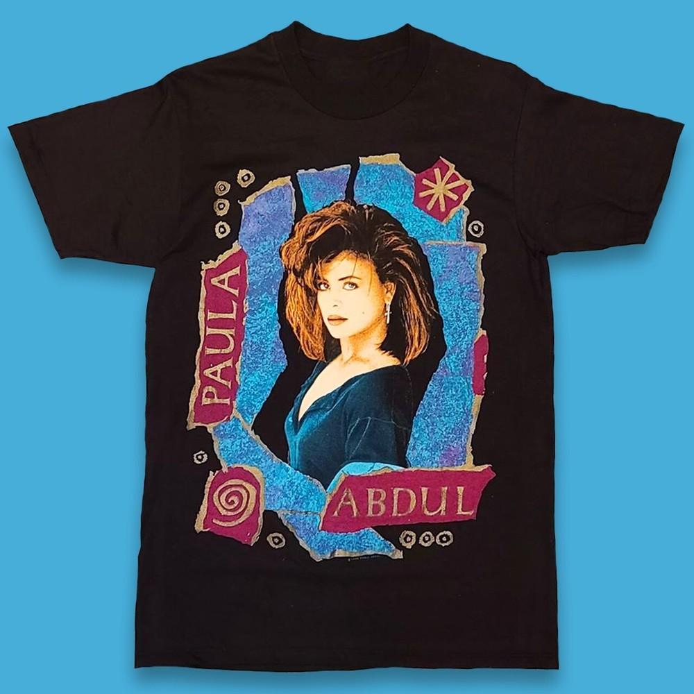 Винтажная футболка 90-х с изображением музыкальной группы Paula Abdul  ND251 Унисекс футболка XL