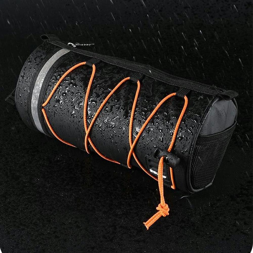 ESLNF 07CD0036 Cylindrical Bike Handlebar Bag Waterproof Bicycle Front Tube Bag with Shoulder Strap