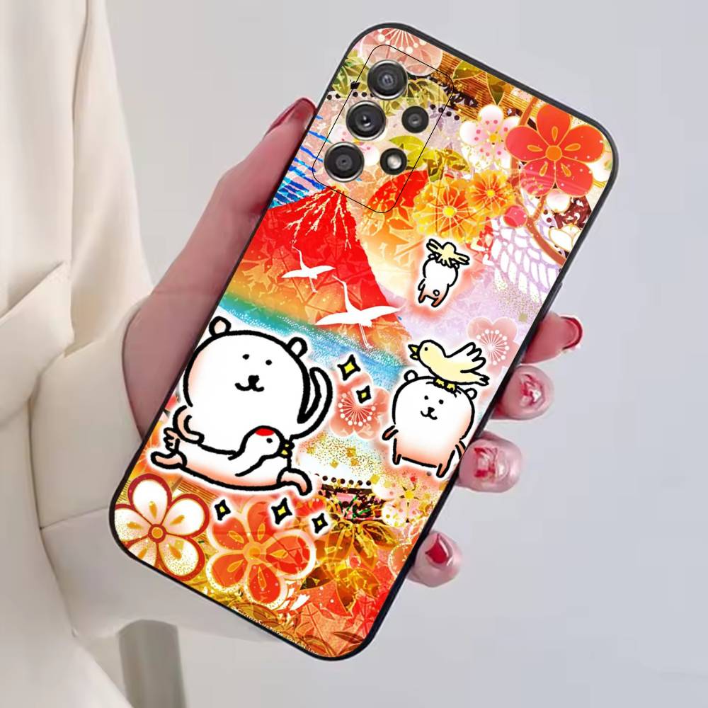 Funny Cartoon J-Joke B-Bear Phone Case Black Silicone Soft For Samsung S25,S24,S21,S22,S23,S30,Ultra,S20,Plus,Fe,Lite