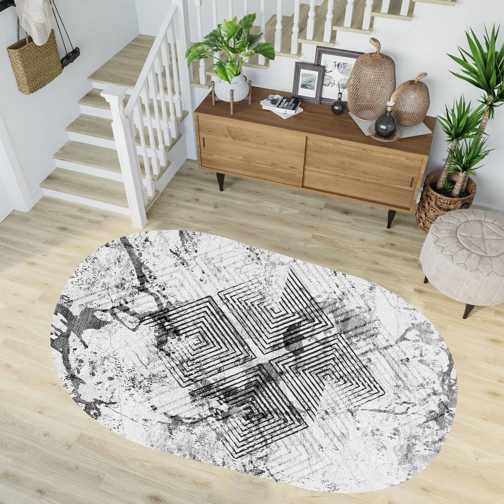 

Rovigo Home Washable Printed Carpet RGHM7242-SD1035 80X150 серый
