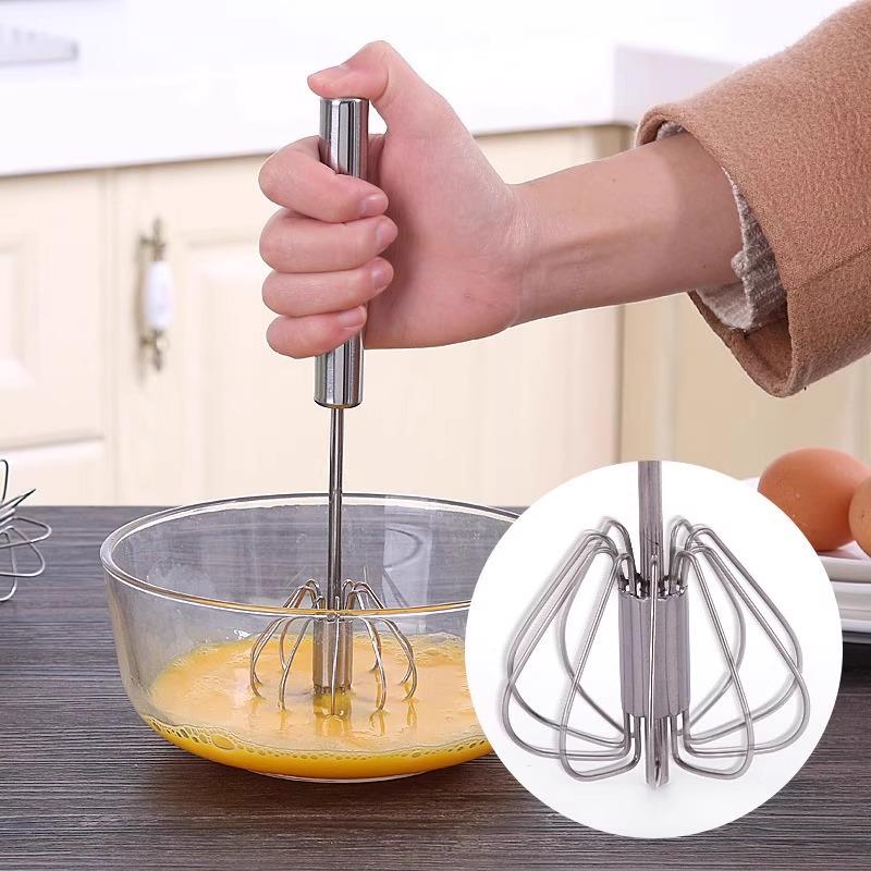 Stainless Steel Semi-Automatic Egg Beater and Mixer