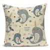 Cute Cartoon Lovely Animal Ocean Fish Octopus Polyester Sofa Home Pillows Cushion Cover For Living Room Decoration Pillowcase