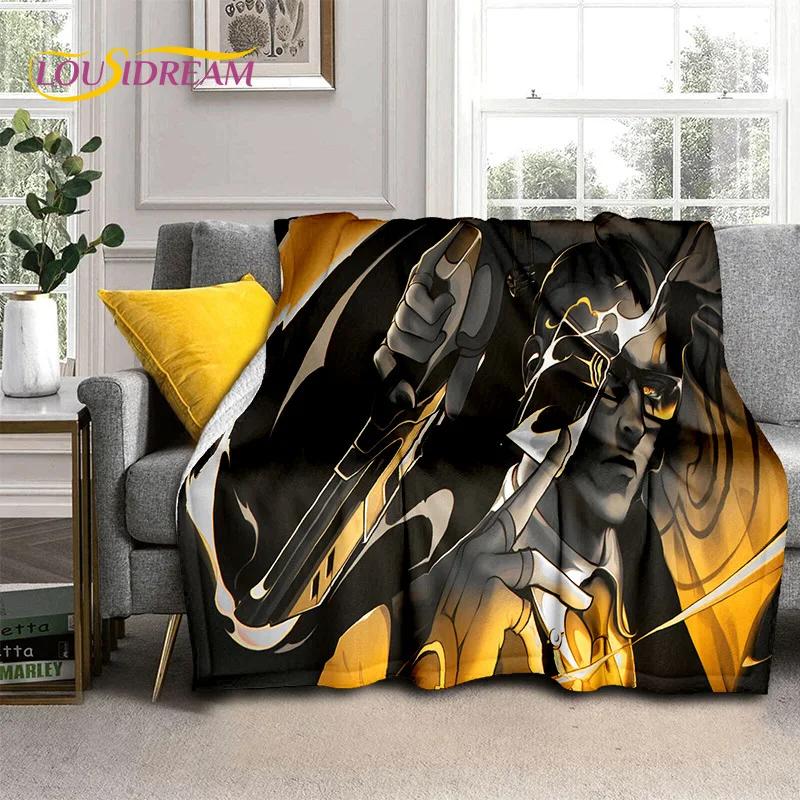 3D Newest VALORANT Cartoon Game Soft Flannel Blankets,Throw Blanket Comfortable Blanket for Picnic Beds Sofa Home Bedroom Gifts