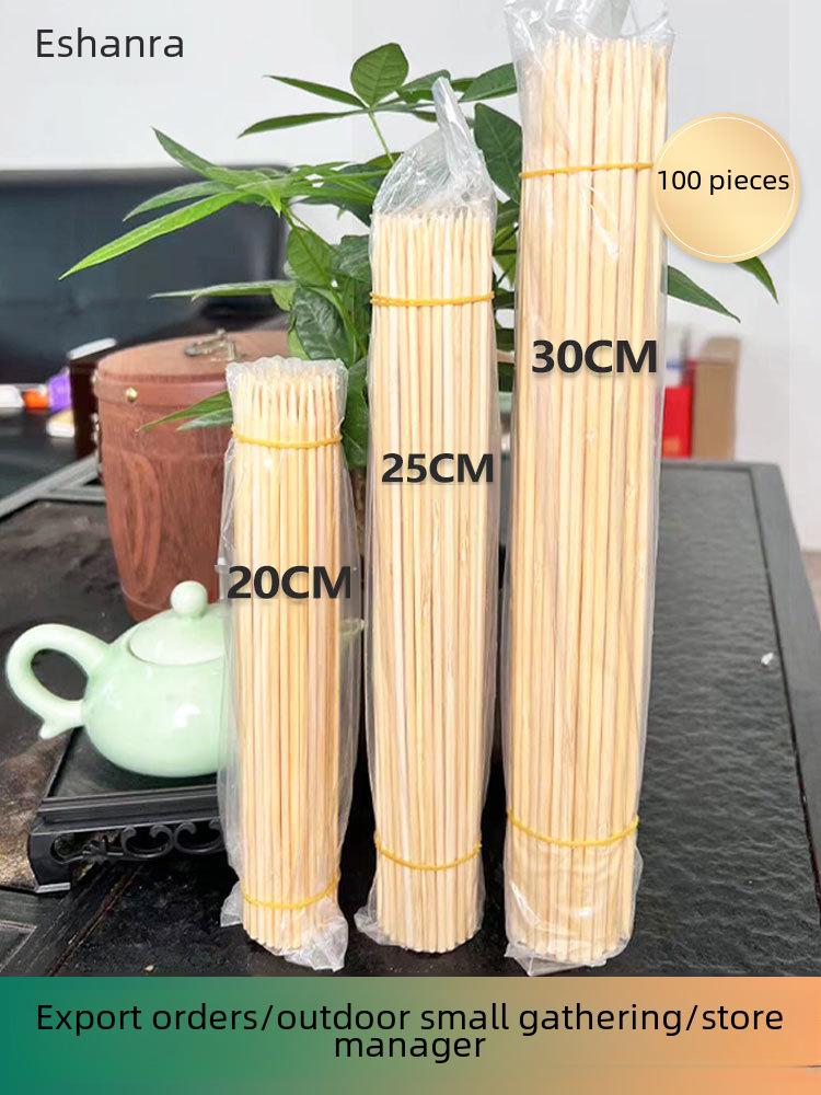 Disposable Bamboo Skewers for BBQ, Grilled Sausages, Bobo Chicken, Oden, and Snacks