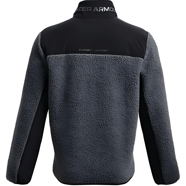 Under Armour Legacy Sherpa Training Color Block Jacket Men Gray 1357474-012
