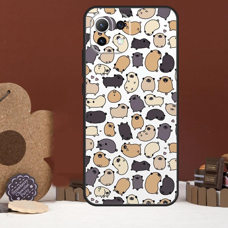Funny Pug Dog Case For Xiaomi 15T 14T 13T 14 15 Ultra 17 Pro Max POCO F8 Ultra F5 F6 F7 X5 X6 X7 Pro Cover