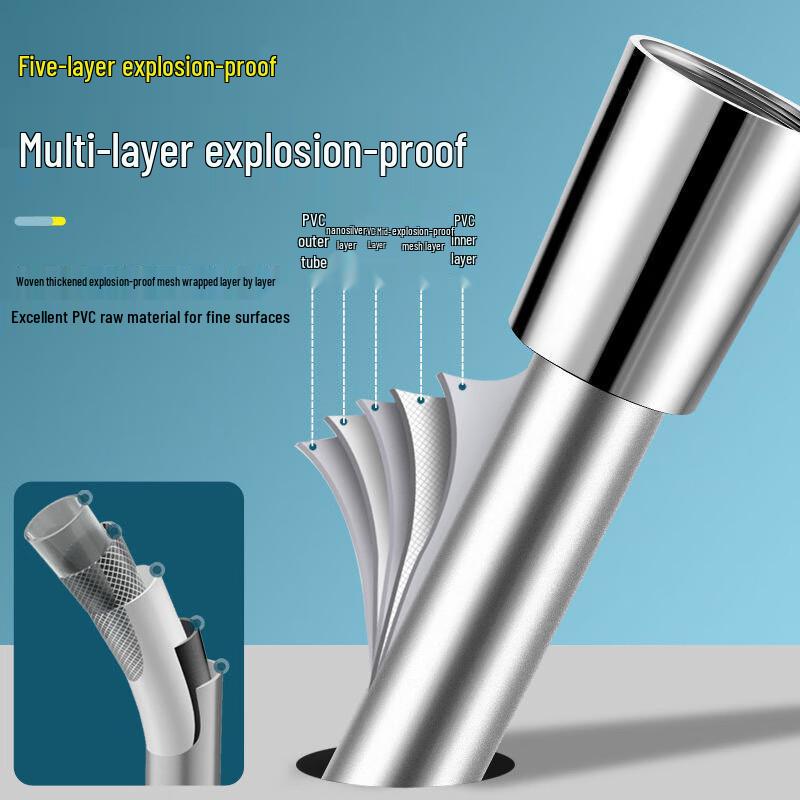 Zhi Shi High-Temperature PVC Shower Hose and Head Set