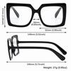 Big Square Anti Blue Light Briller Dame Briller Trend Briller Transparente briller