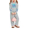 Girls' Printed Hoodie and Sweatpants Set, 2-Piece Casual Outfit for Everyday Wear
