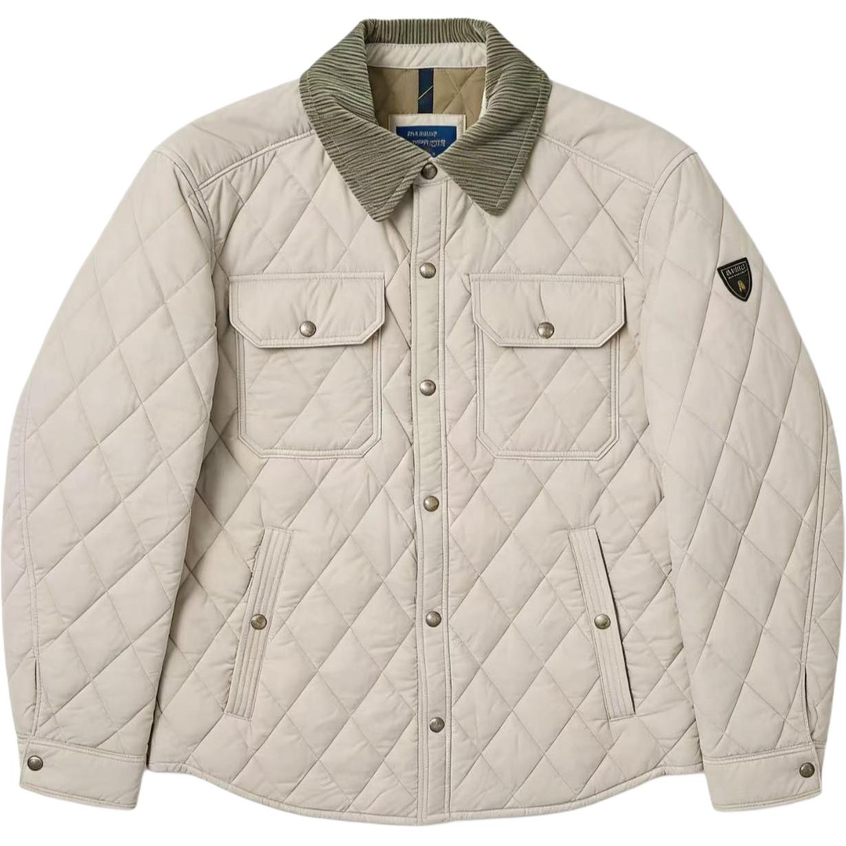 

Polo Ralph Lauren Стеганая Водонепроницаемая Куртка с Воротником-Поло с Длинным Рукавом Хлопковая Мужские куртки 710933975-004 L