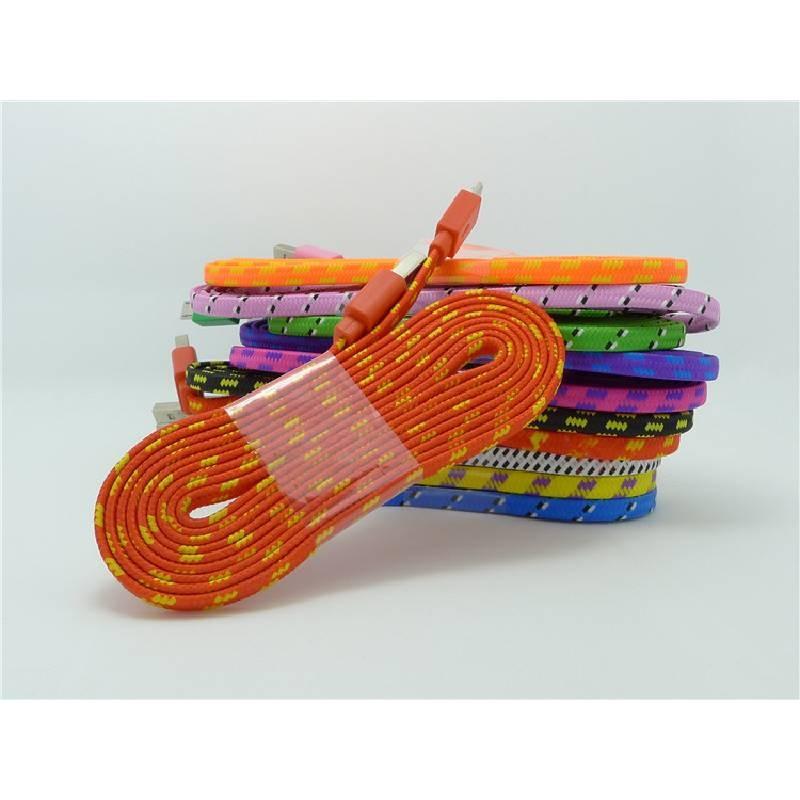 V8 Nylon Android Braided Usb Data Cable Single Micro Connector Mobile Charging