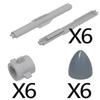 MOC Compatible Military Character Building Blocks Accessories Missile Models Fighter Jet Assembly Children's Toy Mini Brick Gift