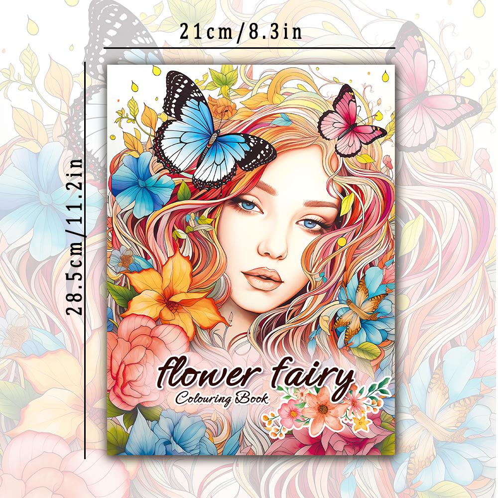 

1 шт., Книжка-раскраска для взрослых, Книжка-раскраска для подростков, 30 разных узоров, Плотная бумага 100 г/м², Снимает стресс, Подарок на день рождения