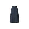 Urban Explore Solid Color Comfortable Simple Mid-Waist A-Line Casual Long Skirt Women Skirts A11W638302FNV