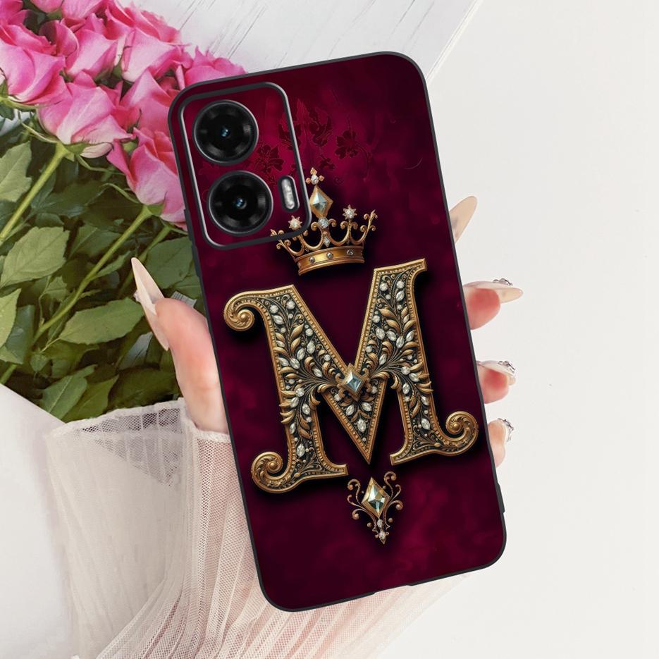 For Motorola Moto G35 Case Moto G55 G85 5G Cute Letters Cover Soft TPU Phone Case For Motorola G85 G 35 55 MotoG55 MotoG85 Shell