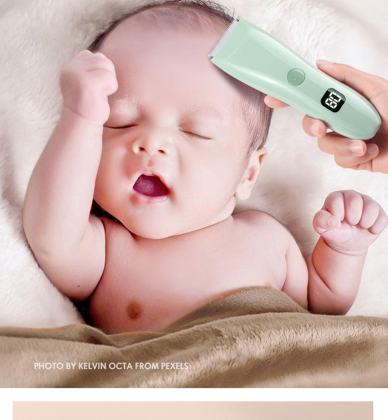 Ultra-Quiet Rechargeable Baby Hair Clipper for Newborns & Toddlers