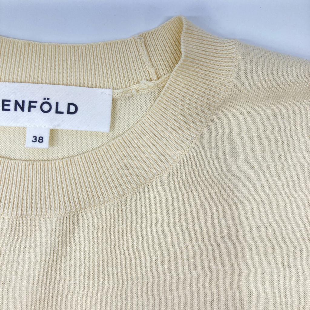 ENFOLD 24Stainless Steel Silk Cotton Pullover Tops 38 IvoryUsed