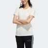 Adidas Neo Sports Round Neck Short Sleeve T-Shirt Women Tops Off-White GP7130