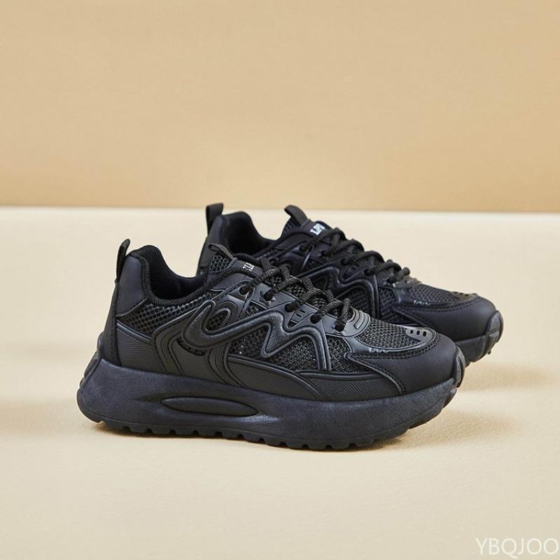 

New Women s Shoes Spring Mesh Breathable and Versatile Thick Bottom Casual Sports Running Shoes Sneakers De Mujer 40