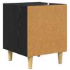 Nightstand Black Oak Effect 40 x 40 x 50 cm Wood Based Material