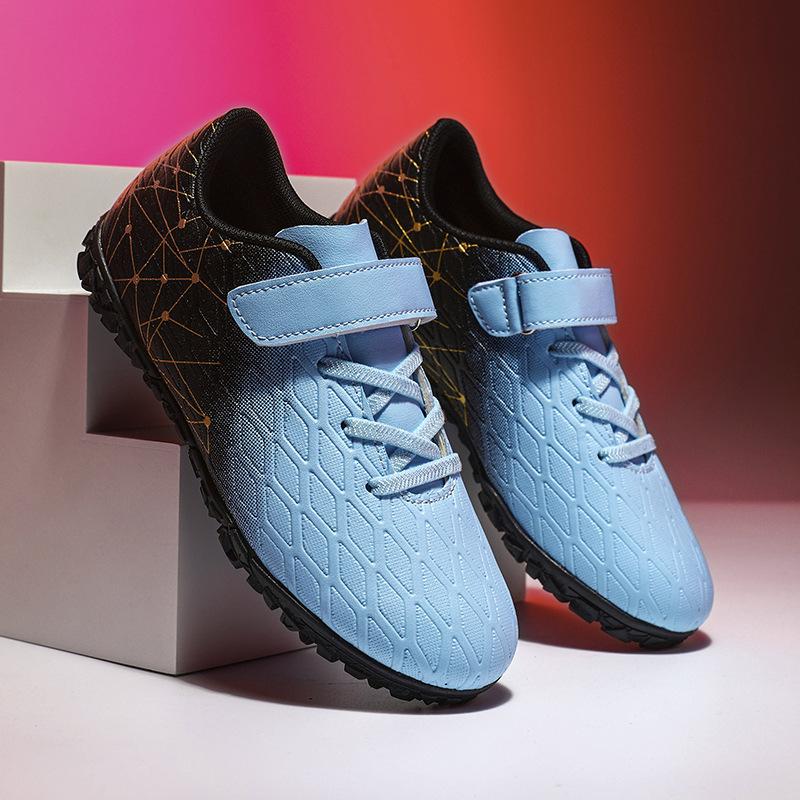 Children's Football Shoes Low-top Velcro Students Anti-skid Professional Training Shoes Long Broken Nails Football Shoes