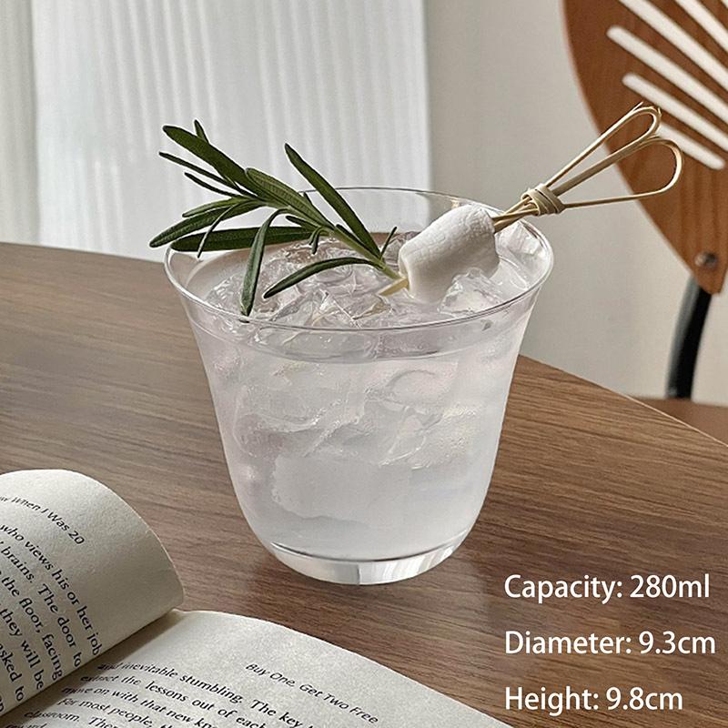 

280 мл/385 мл Стеклянная чашка Чашка для воды Кофе Виски Пиво Чайная кружка Напитки Молочная чашка Стеклянные кружки Ручка Посуда для напитков Уличная посуда