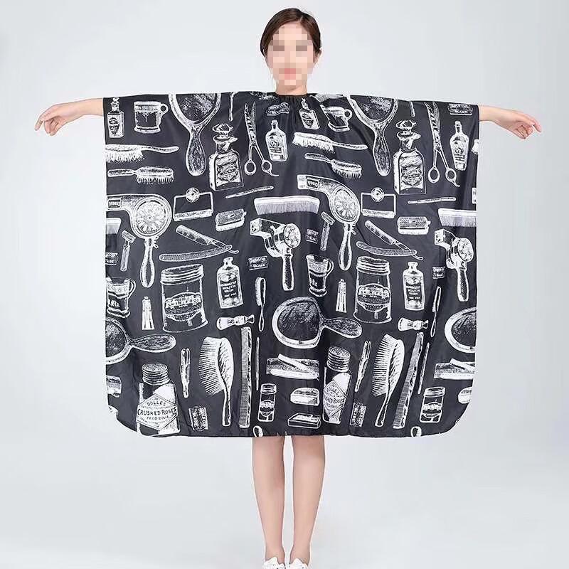 FLZX Printed Barber Cape - Large Breathable Hair Cutting Apron