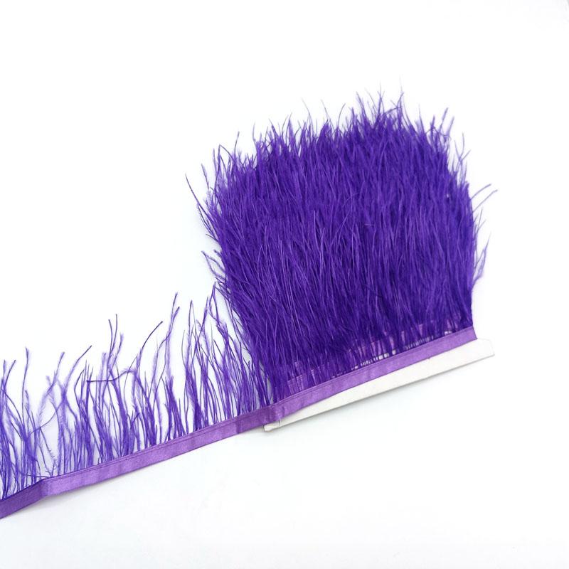 10Yard Ostrich Feathers Trim For Needlework Decorative Ribbon Sewing Fringes Clothes Wedding Dress Diy Supplies Crafts