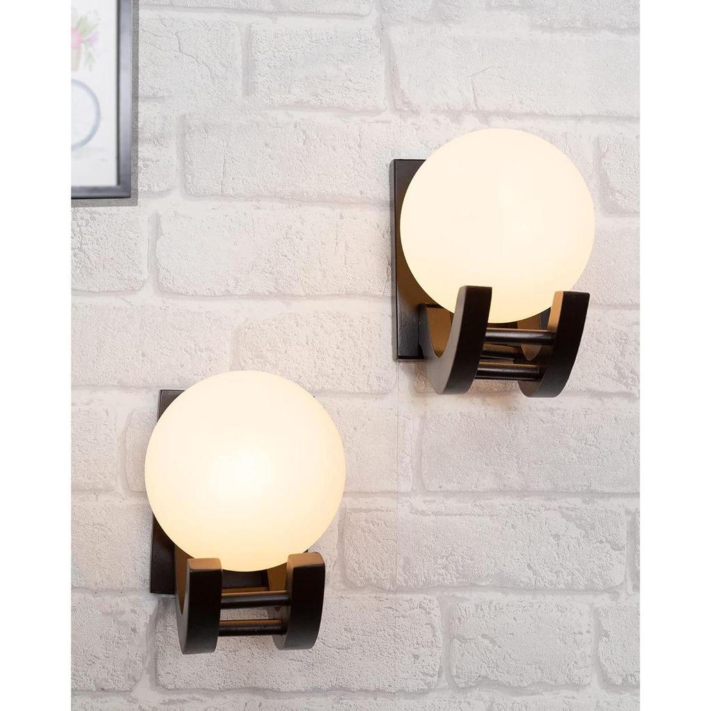 Wall Light, Wall Lamp, Wall Decor, Wall Hanging Wood Light/lamp, Decorative Home, Living Room, Indoor/Outdoor Lighting (Wall Wood, Set of 2)