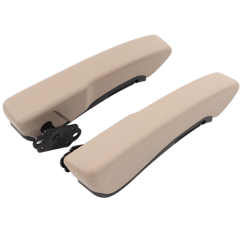 Pair Car Armrest Left Right 0‑120 Degree Adjustable Interior Beige Universal for RV Trucks