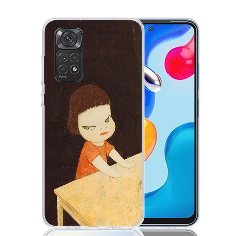 Y-Yoshitomo Nara Phone Case For Xiaomi Redmi Note 15 14 13 12S 12 Pro Plus 11S 11E 11 11T 10S 10 Art Soft Pattern Cover Redmi No