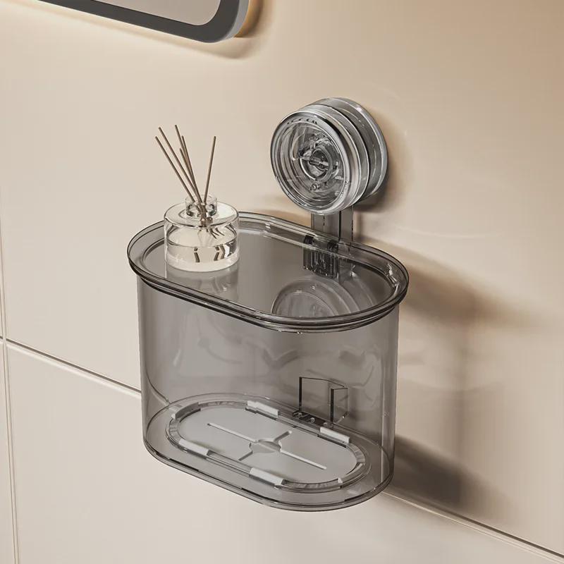 Wandmontierter Plastiktüten-Organizer mit Saugnapf