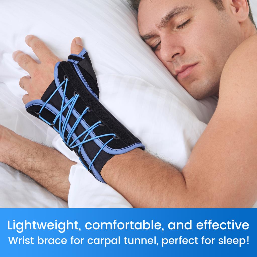 Velpeau Wrist Brace With Thumb Splint Support For Carpal Tunnel Syndrome Fracture Sprain Relief Adjustable Drawstring