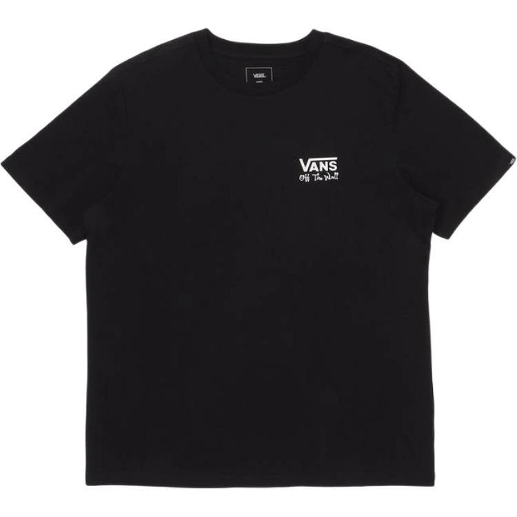 Vans Printed Logo Pattern Crew Neck Short Sleeve T-Shirt Men Tops VN000NUU-BLK