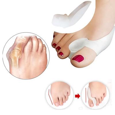 2 adet silikon jel başparmak düzeltici bunyon ayak ayak halluks Valgus koruyucu ayırıcı parmak düzleştirici ayarlayıcı ayak bakımı aracı