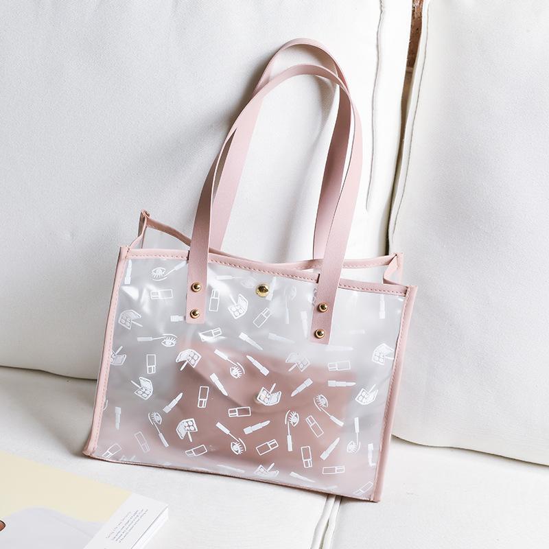 JYL TS Women's Sling Bags  Tote Bag 030 2 Set PVC Printed Large Capacity Women Bag