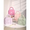 Soft And Fluffy Large-Capacity Bag Multicolor Solid Multifunctional Storage Bag With Zipper Cloud Travel Organizer Down Cute And Elegant Women's Bag