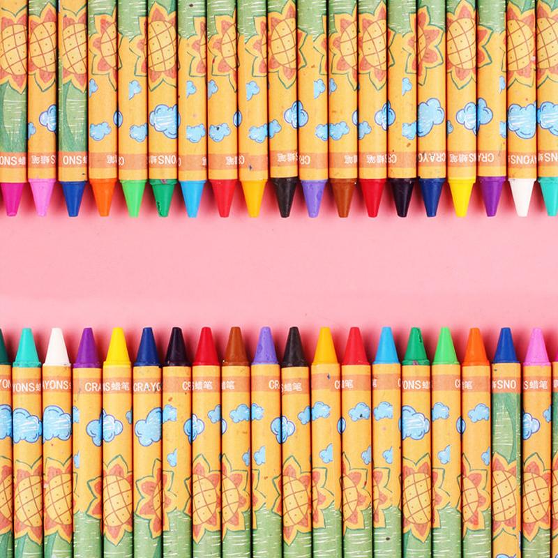Sunflower 8 /12 /24 Colors Crayons Kids Colored Crayons School Supplies Prizes And Gifts