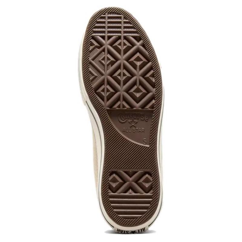 Converse All Star Lift Everyday Versatile Non-Slip Abrasion Wrap High Top Espadrilles Women's Beige